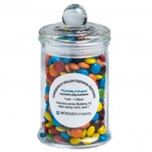 SMALL APOTHECARY JAR FILLED WITH MINI M&Ms 115G 