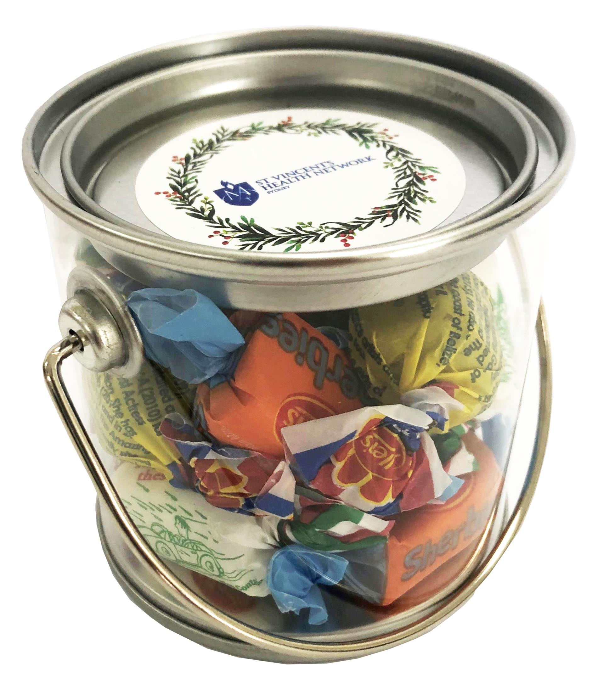 Small PVC Bucket with Allen's Wrapped  Lollies 100g