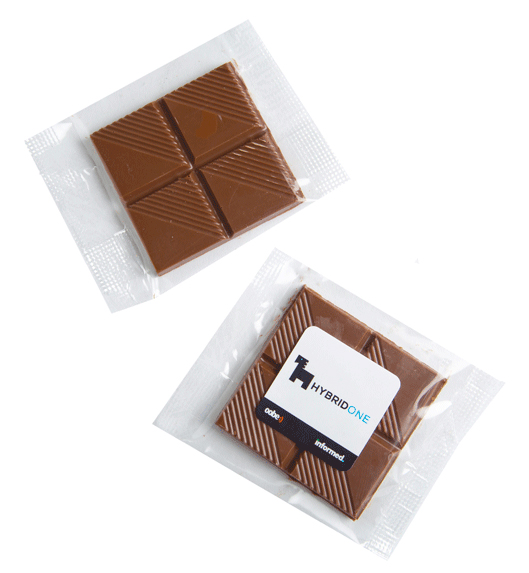 Chocolate Square in Cello Bag 15g
