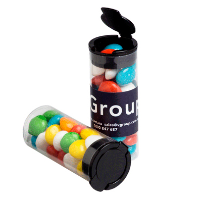 Flip Lid Tube with Chewy Fruits 35g