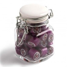 CHRISTMAS ROCK CANDY IN CLIP LOCK JAR 65G