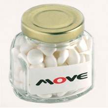 MINTS IN GLASS SQUEXAGONAL JAR 90G
