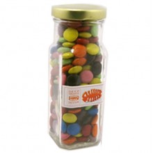 CHOC BEANS IN GLASS TALL JAR 220G