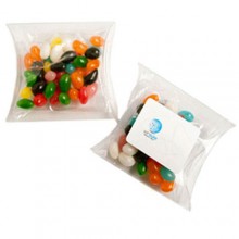 JELLY BEANS IN PILLOW PACK 50G (Mixed Colours or Corporate Colours)