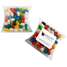 JELLY BEANS IN PILLOW PACK 100G (Mixed Colours or Corporate Colours)