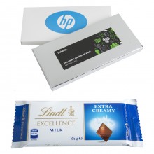 Lindt Bar in Silver or White Box 35g