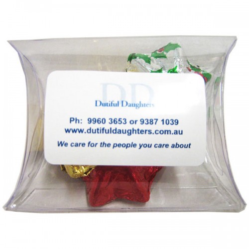 Pillow Pack filled with Christmas Chocolates 25g