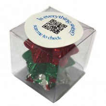 Cube filled with Christmas Chocolates 30g
