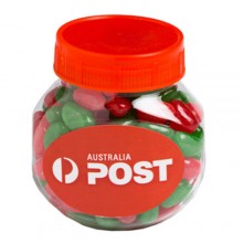 Plastic Jar filled with CHRISTMAS Jelly Beans 170g