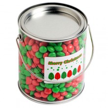 Big PVC Bucket filled with Christmas CHEWY Fruits 950G